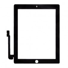 ΜΗΧΑΝΙΣΜΟ ΑΦΗΣ IPAD 3/4  ΜΕ ΑΥΤΟΚΟΛΛΗΤΟ ΚΑΙ HOME BUTTON (MAΥΡΟ)