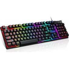 T-Wolf T20 Gaming Πληκτρολόγιο με RGB φωτισμό 