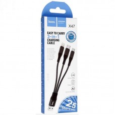 HOCO ΚΑΛΩΔΙΟ ΦΟΡΤΙΣΗΣ USB-A ΣΕ LIGHTNING , TYPE-C, MICRO USB