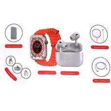 X8 Unique Combo Smartwatch με Παλμογράφο (Πορτοκαλί)